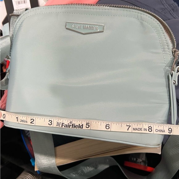 Steve Madden bag purse small mint green light blue crossover - Picture 9 of 11
